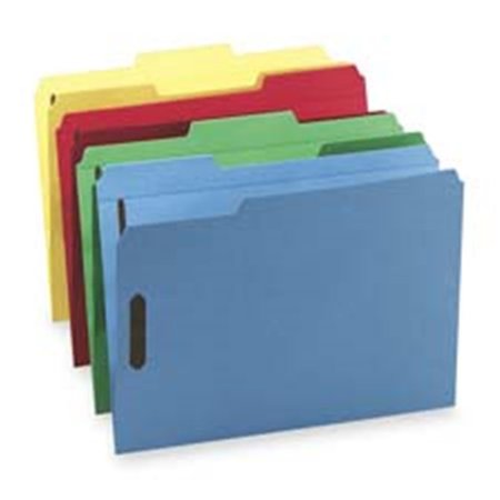 PEN2PAPER Top-Tab Folders W-Fasteners- Letter- Blue-Green-Red-Yellow PE1189896